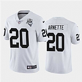 Nike Raiders 20 Damon Arnette White 2020 Inaugural Season Vapor Untouchable Limited Jersey Dzhi,baseball caps,new era cap wholesale,wholesale hats